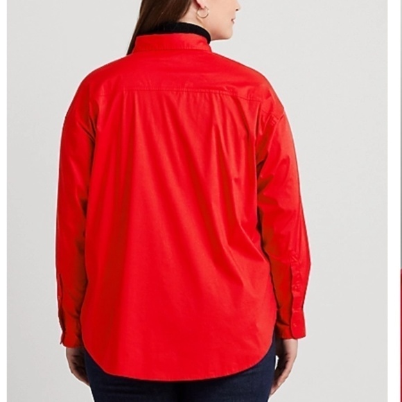 NWT RALPH LAUREN Beaded-Crest Stretch-Cotton Blend Shirt New with tag Size U… - Picture 6 of 7